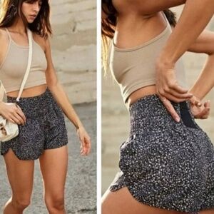 FP Movement “the way home” shorts in leopard print